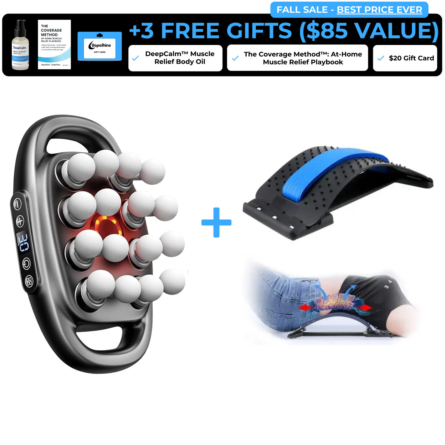 VapoShine DeepPulse™ 16 Head Massager