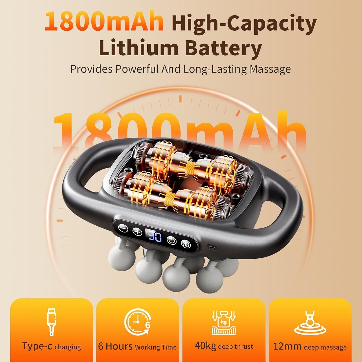 VapoShine DeepPulse™ 16 Head Massager